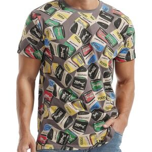 T-shirt‎ JEEGAL Mens Hipster Hip-Hop Novelty Design Tees Size S
